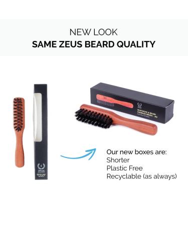 ZEUS 100% Boar Bristle Beard and Moustache Brush - Made in Germany - Soft/Medium Bristles - J92 - Buy Online on SooperMarket.com