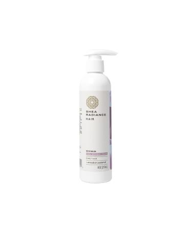 Shea Radiance Anti-Frizz Curl Defining Leave-In Cream - Great for Wavy Coily Kinky Hair - Unrefined Shea Butter & Coconut Oil | 8oz