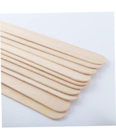 Minkissy 200 STK Waxed Wooden Sticks - Professional Eyebrow Wax Applicator for Makeup | International Shipping Available - Buy Online on SooperMarket.com