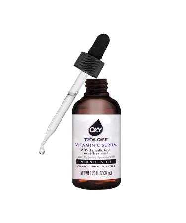 OXY TOTAL CARE Vitamin C Serum with Hyaluronic Acid & Salicylic Acid - Clears Acne, Evens Tone, Makes Skin Glow - 1.25 FL OZ - Buy Online on SooperMarket.com
