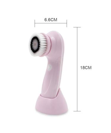 MOSCHOW Rechargeable Waterproof Facial Cleansing Brush - 3 Brush Heads, 2 Power Modes (Pink) - Buy Online on SooperMarket.com