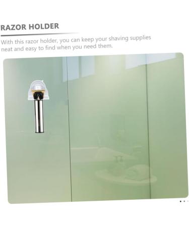 Shop Cabilock 15 Wall-Mounted Shaver Holder - 5pcs Plastic Suction Cup Razor Stand for Bathroom - Durable & Easy to Install - Buy Online on SooperMarket.com