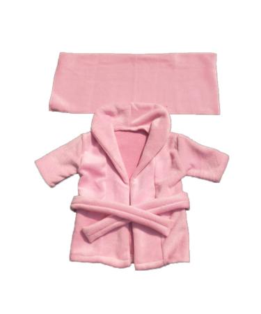 Isaken newborn baby photo costume baby bathrobe towel hood set baby young girls bath towels shooting photo costume bathrobe bath towel set 0-3 months m pink