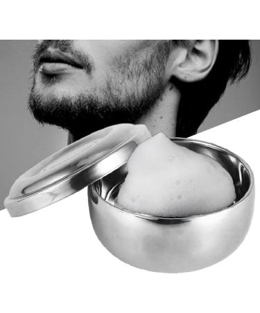 Natudeco Men's Wet Shave Soap Shell | Silver Metal Shaving Shell with Lid | Perfect for Soap Cream & Foam Shaving - Buy Online on SooperMarket.com