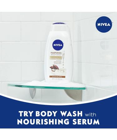 Nivea Pampering Body Wash Cocoa & Shea Butter 20 fl oz - Nourishing Moisture for Soft Skin - Buy Online on SooperMarket.com