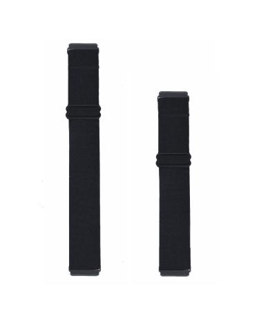 Adjustable Elastic Wrist Band/Ankle Band for Compatible with Fitbit Versa 2/Blaze/Versa/Versa Lite/Versa Special Edition Smartwatch, Stretchy Band for Men and Women Black