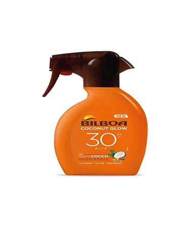 Bilboa Trigger Coconut Glow SPF 30 Sun Cream with Coconut Oil and Vitamin E Light on Skin Waterproof Sun Protection 250 ml