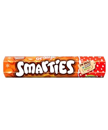 Smarties Orange Giant Tube 130g Christmas