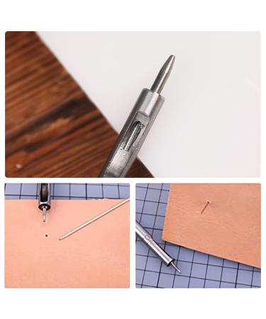 10 Pcs Leather Hole Punch Cutter Set for Crafting - 0.5mm-3.5mm Round Hollow Tools for Watch Bands, Belts, Canvas, Rubber - Ideal for Leatherworking - Buy Online on SooperMarket.com