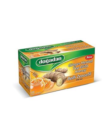 Dogadan Ginger with Honey Premium Herbal Tea Bags (1 Box / 20 teabags)