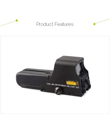 552 Metal Holographic Red/Green Dot Sight Scope - Perfect for Outdoor Hunting | Black02 - Buy Online on SooperMarket.com