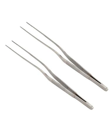 2Pcs Stainless Steel Tweezers - Corrosion & High Temp Resistant Multipurpose Tool for Hearing Amplifiers - Compact & Durable - Buy Online on SooperMarket.com