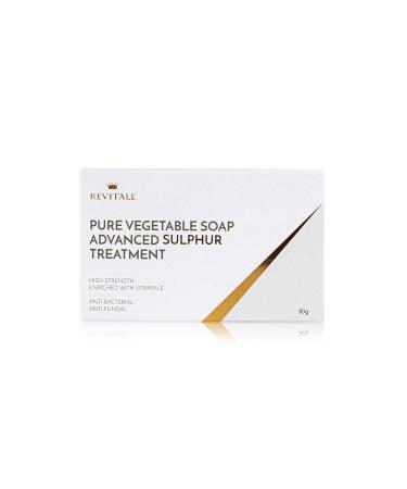 REVITALE Pure Vegetable Advanced Sulphur Soap Treatment 80g for Blemish-Prone Rough Skin - Buy Online on SooperMarket.com