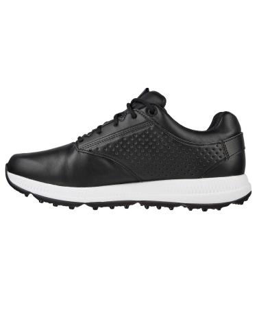 Skechers Men's Go Golf Elite 5 Legend Sneaker 45 EU Black Leather White Trim