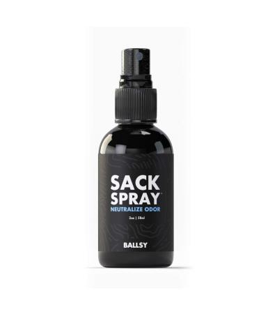 Ballsy Sack Spray (2oz) – Natural Deodorant for Men - Ball Spray for Men to Neutralize Odor & Skin Irritation w/ Tea Tree & Aloe Vera Extracts- Cruelty, Sulfate & Paraben-Free Deodorant Spray