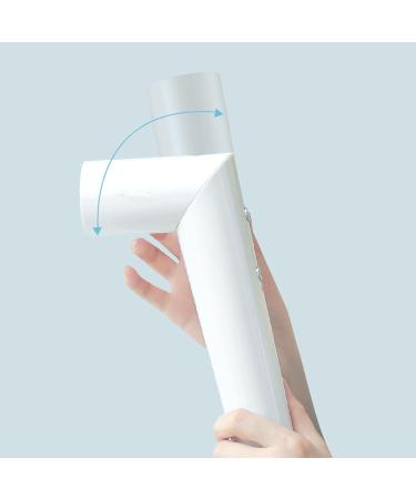 Portable Blow Dryer Cordless Hair Dryer Hot Cold Air Adjustable Rechargeable 57 C Thermostat Foldable for Outdoor Camping (White) - Buy Online on SooperMarket.com