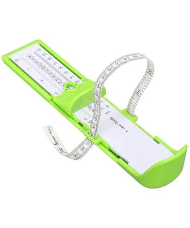 Kids Foot Measure Shoe Size Measure Tool Professional Foot Calculator, Foot Measurer,Professional Foot Calculator, Green 0-20cm
