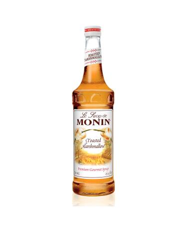 Monin - Toasted Marshmallow Syrup, Flavor of Campfire Treats, Natural Flavors, Great for Mochas, Shakes, Cocoas and Cocktails, Non-GMO, Gluten-Free (750 ml) 25.4 Fl Oz (Pack of 1)