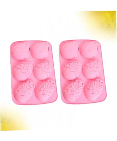 Zerodeko 2pcs Sugar Craft Gum Paste Chocolate Molds Cakesicles Mold Gummy Mold Easter Baking Mold Rabbit Decor Cake Molds Silicone Silicon Cake Chocolate Candies Biscuit Pink - Buy Online on SooperMarket.com