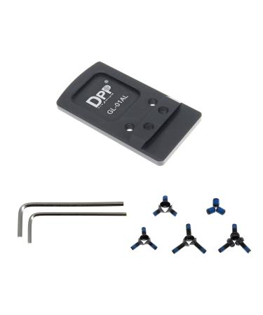 DPP Titanium Rear Sight Dovetail Mount/Adapter Compatible with Glock Vortex Venom & Viper,Burris Fastfire,Docter,Ade 7075T6 Aluminum Black Anodizing Finish