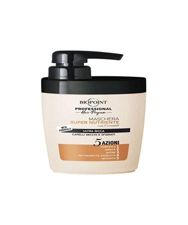 BIOPOINT Professional Hair Program Maschera Super Nutriente Ultra Ricca 300 ml Ultra-Rich Super Nourishing Mask 10.1 Fl Oz Made in Italy italian import