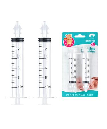 Nasal Aspirator Baby Nasal Aspirator Baby Nasal Irrigator 10ml Nasal Irrigator With Cleanable & Reusable Silicone Nasal Suction Tip 2Pcs