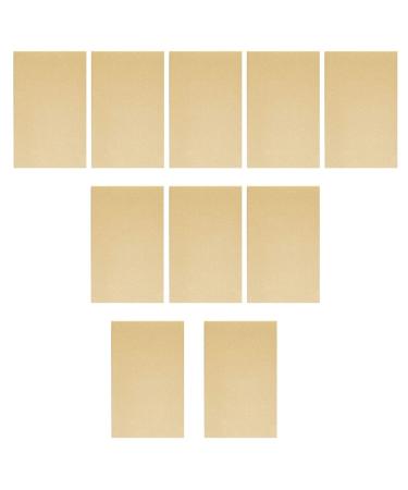 VILLCASE 10sheets Pet Sandpaper Kraft Paper Animal Cage Liner Bird Cage Sandpaper Stool Pad Rabbit Cage Accessories Gravel Paper Bird Cage Pad Outdoor Step Mats Bride Birdcage Big Bird Cage