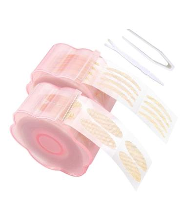 Eyelid Tape Adhesive Double Eyelid Stickers Invisible Eyelid Lift Strips with Fork Rod Tweezer 1200PCS eyelid tape