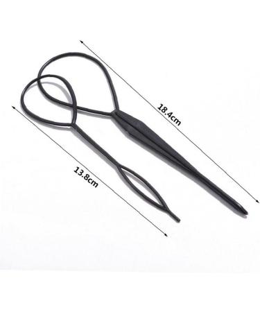 PiniceCore 10Pcs Hair Braid Accessories - Ponytail Styling Maker Clip & Topsy Tail Loop Kit for Perfect Ponytails - Buy Online on SooperMarket.com