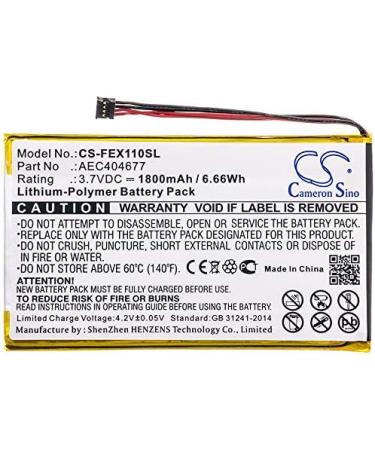 Replacement Battery for Fiio FX1221 X1 ii AEC404677 - 1800mAh | International Shipping Available - Buy Online on SooperMarket.com