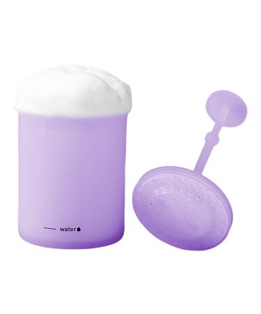 Foam Maker | Face Cleanser Foaming Bottle Bubble Foamer | Ergonomic Pump Facial Cleansing Tool Cleansing Foaming Maker for All Skin Types Purple