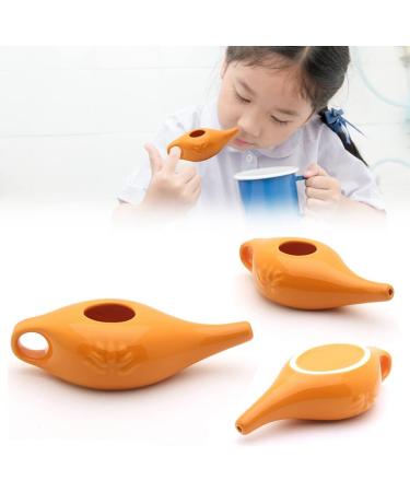 korvre 250Ml Ceramic Neti Pot Nose Cleaning Pot Leakproof Spout Pot for Nasal Rinsing Nose Washing Men and Women Blue - Buy Online on SooperMarket.com