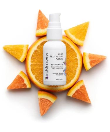 Mad Hippie Daily Protective Serum 30 SPF Moisturizer & Mineral Sunscreen | Zinc Oxide Face Sunscreen | Sun Skin Care 1.02 Oz - Buy Online on SooperMarket.com