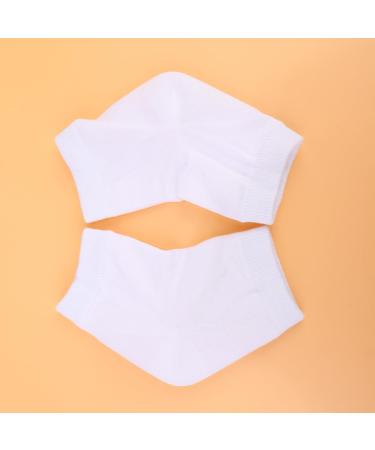FOMIYES 4 Pairs Rough Calluses Socks Gel Foot Socks Heel Sleeves Protectors Heel Protector Socks Feet Repair Socks Cracked Heel Socks Gel Socks Men and Women White Anti-Crack Ankle Socks - Buy Online on SooperMarket.com