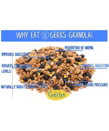GERBS Dried Blueberry Harvest Granola - 32oz Allergy-Free, Non-GMO Snack - Buy Online on SooperMarket.com