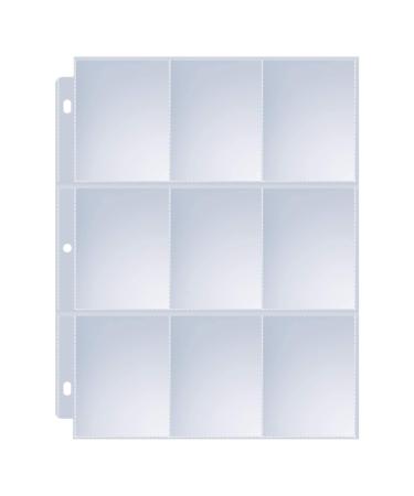 36 Pack 9 Pocket Page Protector Sooez Trading Card Sleeves Pages Baseball Pages for 3 Ring Binder Card Sheets for Standard Size Cards Sport Cards Game Cards Business Cards