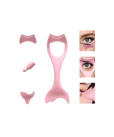 Eyeliner Stencils For Eyes Mascara Shield Applicator Guard Pads Mermaid Makeup Card with Eyelash Comb Resusable Silicone Eyeshadow Eyebrow Stencils Multifunction Eye Makeup Auxiliary Guard Tool