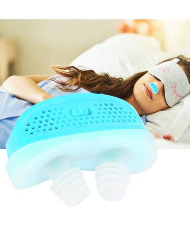 Professional Electric Anti Snoring Device for Deep Sleep - Natural Breathing Solution (Blue) - Buy Online on SooperMarket.com