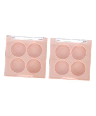 WOFASHPURET Makeup Pallette 2pcs Eye Shadow Replacement Box Loose Powder Filling Travel Convenient Eyeshadow Lipstick Tray