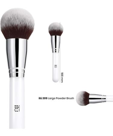 TB Tools T4B Ilu 200 Series Face Makeup Powder Brushes - Taklon Bristles for Loose & Pressed Powder Blush Bronzer & Highlighter - International Shipping Available - Buy Online on SooperMarket.com
