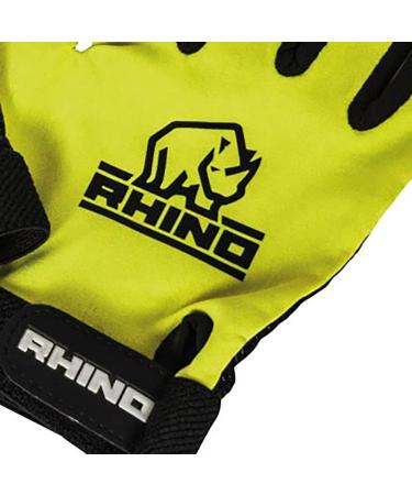 Rhino Unisex Youth Rugby Gloves - Full Finger 1 Pack - XSB/SB Black - Premium Quality International Shipping - Buy Online on SooperMarket.com