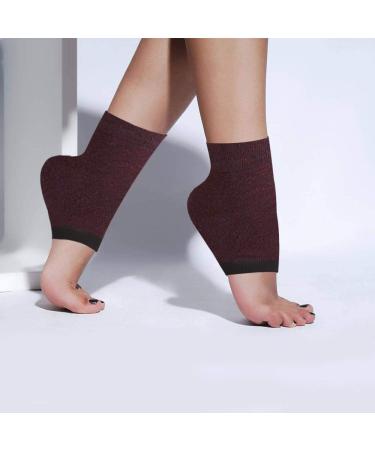 Buy 4 Pairs of Moisturizing Heel Socks - Sourceton Open Toe & Toless Cooling Gel Heel Repair Socks for Women | International Shipping - Buy Online on SooperMarket.com