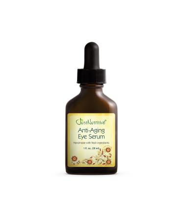 Anti Aging Eye Serum | Hydrating Eye Serum for Younger Complexion | Rapid Wrinkle Repair | Natural and Effective Eye Care | Just Nutritive | 1 Oz