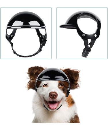 Dog Helmet Pet Motorcycle Helmet Dog Motorcycle Hard Safety Hat with Ear Holes & Adjustable Strap for Cats Small Medium Dogs - Buy Online on SooperMarket.com
