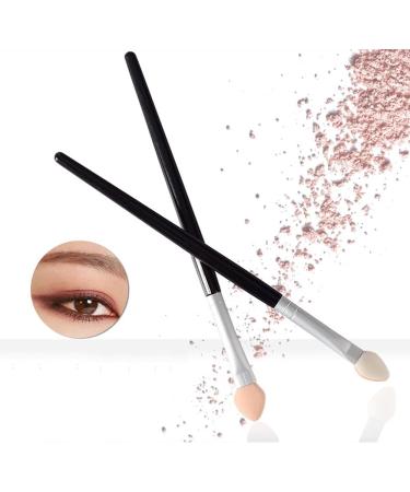 Buy Two-Color Rubber Cotton Eye Makeup Brushes - 10 PCS Sponge Applicator & Oval Tipped Eyeliner Brush for Flawless Eyeshadow | International Shipping Available - Buy Online on SooperMarket.com