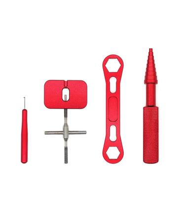 Giyofom Reel Repair Tool Kit Fishing Reel Removal Ball Bearing Fishing Tools Red