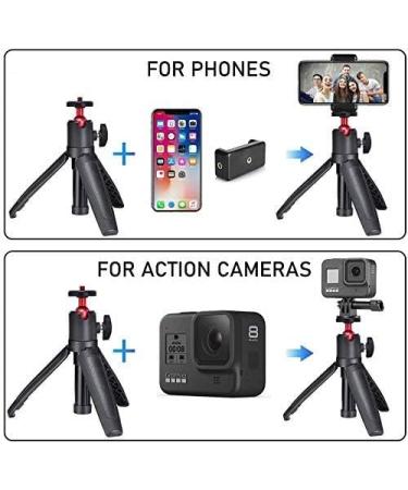 Extendable Selfie Stick Mini Tripod 2 in 1 for GoPro, AKASO Action Cameras | Portable Vlog Tripod - Buy Online on SooperMarket.com