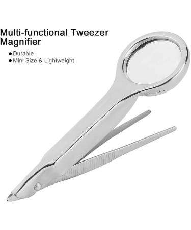 July Gift Magnifying Glass Tweezer Multi-Functional Tweezer with Magnifier 10X Magnifier Professional Tools Portable for Home Use Watchmakers Busniess Use Wacth Repair - Buy Online on SooperMarket.com