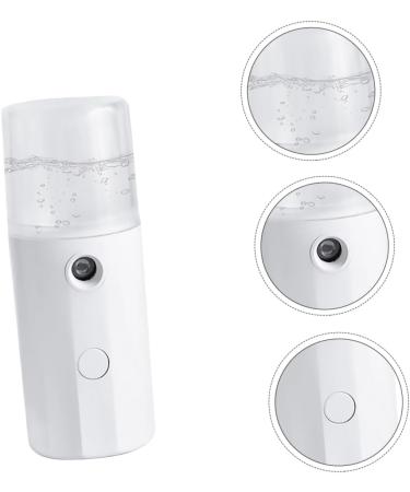 PLAFOPE 1pc Hydrating Instrument Cool Facial Mister Face Steamer Mini Mister Electric Mist Sprayer White Abs - Buy Online on SooperMarket.com