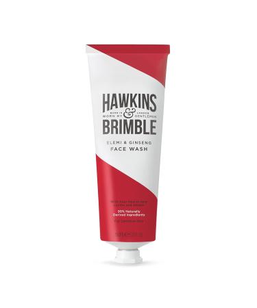Hawkins & Brimble Men's Face Wash 150ml - Aloe Vera for Sensitive Skin | Cool Cleansing Oil Removal & Refreshing Elemi & Ginseng Fragrance - Buy Online on SooperMarket.com